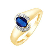 Saphir et diamants 0,005 ct I