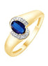 Saphir et diamants 0,005 ct I