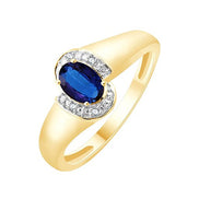 Saphir et diamants 0,005 ct I