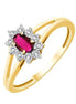 Ruby & Diamond 0.05ct II