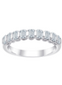 Alliance Taille Émeraude Serti Barrette Diamant 0,8ct