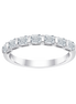 Alliance Taille Émeraude Serti Barrette Diamant 0,6ct