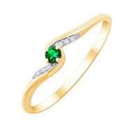Émeraude et Diamants 0,01 ct