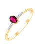 Sertissage clos rubis et diamants 0,01 ct I