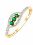 Émeraude et Diamants 0,03ct II