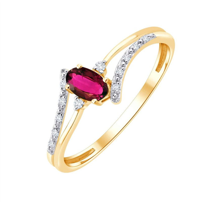Rubis et diamants 0,03 ct III