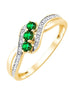 Émeraude et Diamants 0,04ct IV
