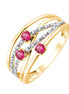 Rubis et diamants 0,06 ct III