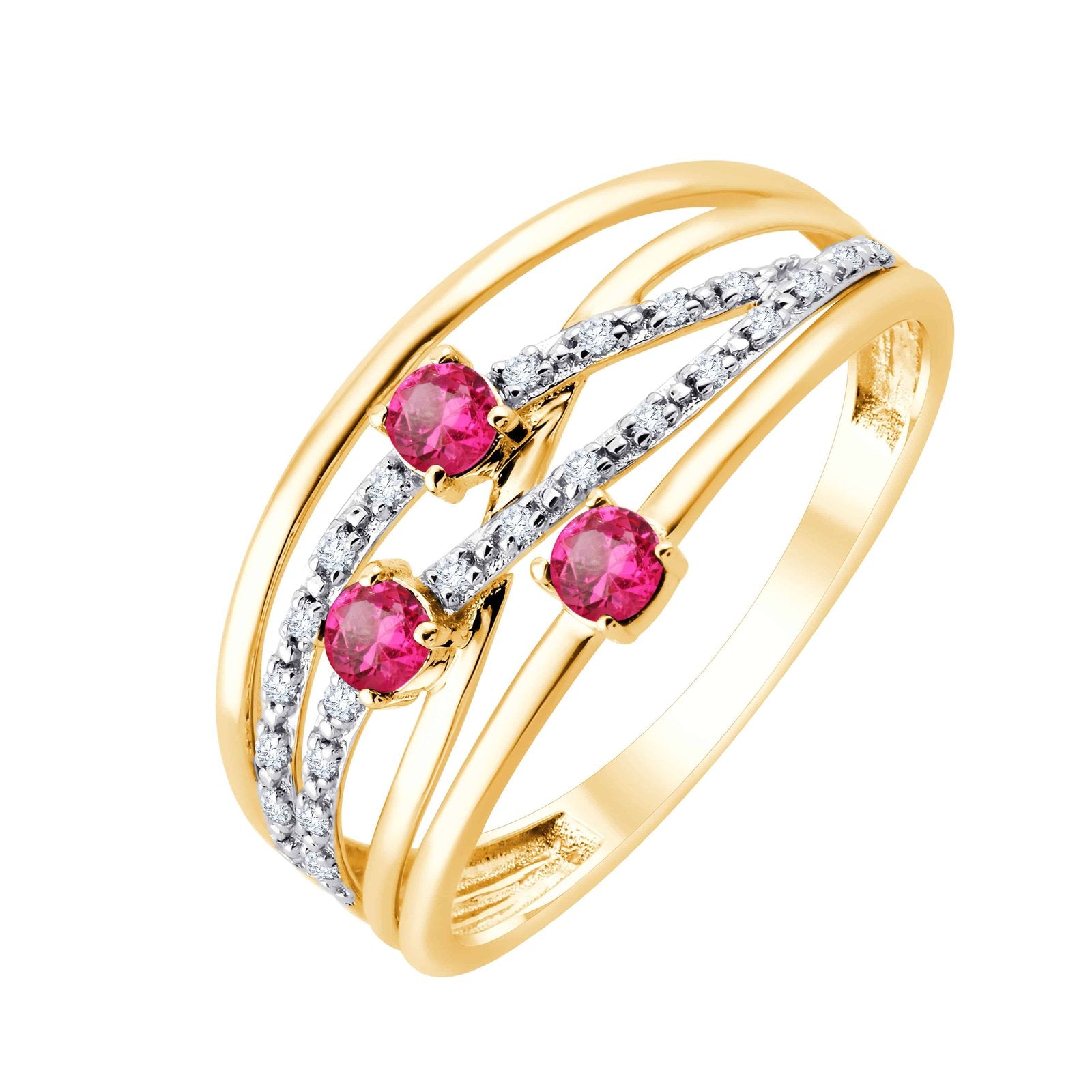 Rubis et diamants 0,06 ct III