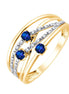 Saphir et diamants 0,06 ct