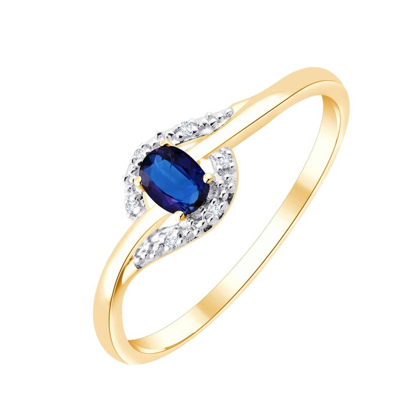 Saphir et Diamants 0,01ct IV