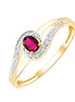 Rubis et diamants 0,02 ct III