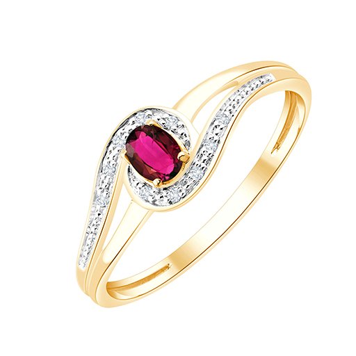 Rubis et diamants 0,02 ct III