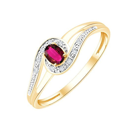 Rubis et diamants 0,02 ct III