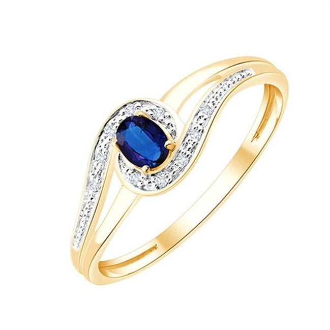 Saphir et diamants 0,02ct III