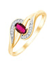 Rubis et diamants 0,04ct