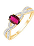 Rubis et diamants 0,01 ct IV