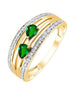 Émeraude et Diamants 0,06ct IV
