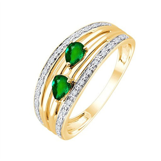Émeraude et Diamants 0,06ct IV