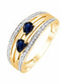 Saphir et diamants 0,06 ct II