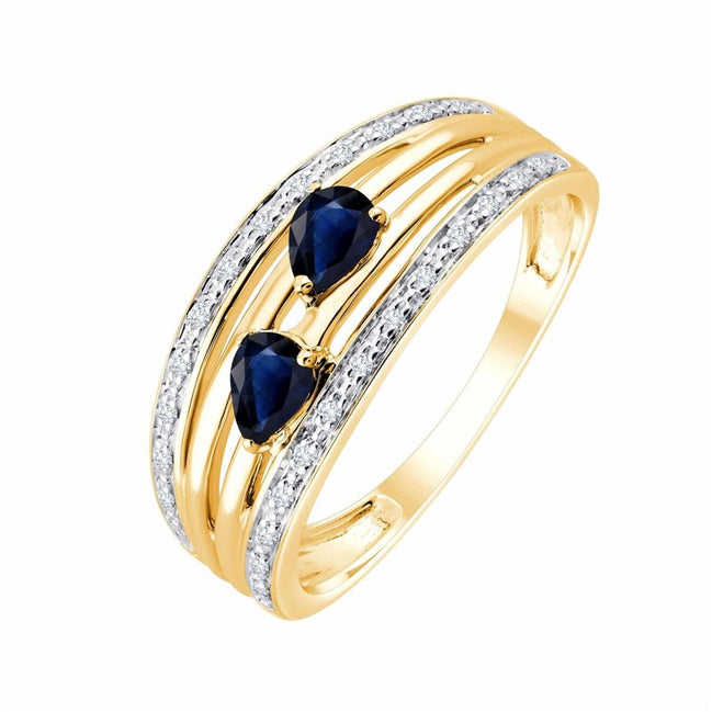 Saphir et diamants 0,06 ct II