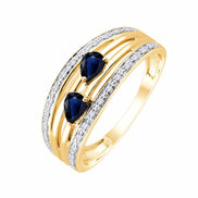 Saphir et diamants 0,06 ct II