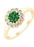 Émeraude et diamants 0,05 carat III