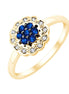 Saphir et diamants 0,05 carat II