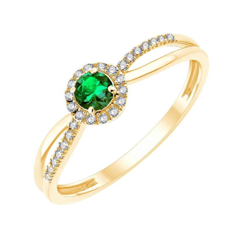 Émeraude et Diamants 0,07ct I