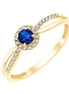 Saphir et diamants 0,07 ct I