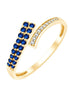 Saphir et diamants 0,03 ct V