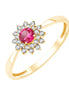 Rubis et diamants 0,11ct III