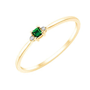 Émeraude et diamants 0,005ct IV
