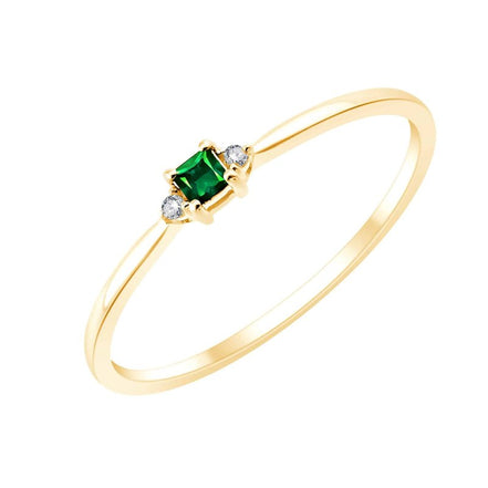 Émeraude et diamants 0,005ct IV
