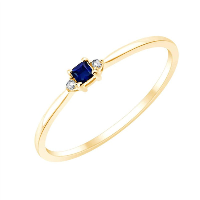 Serti clos Saphir & Diamants 0,005ct I