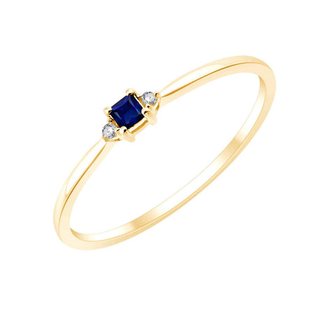 Serti clos Saphir & Diamants 0,005ct I