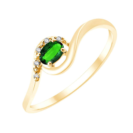 Émeraude et Diamants 0,01ct VI