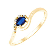 Saphir et Diamants 0,01ct VI