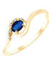 Saphir et Diamants 0,01ct VI