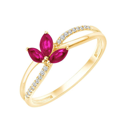 Rubis et Diamants 0,04ct VI