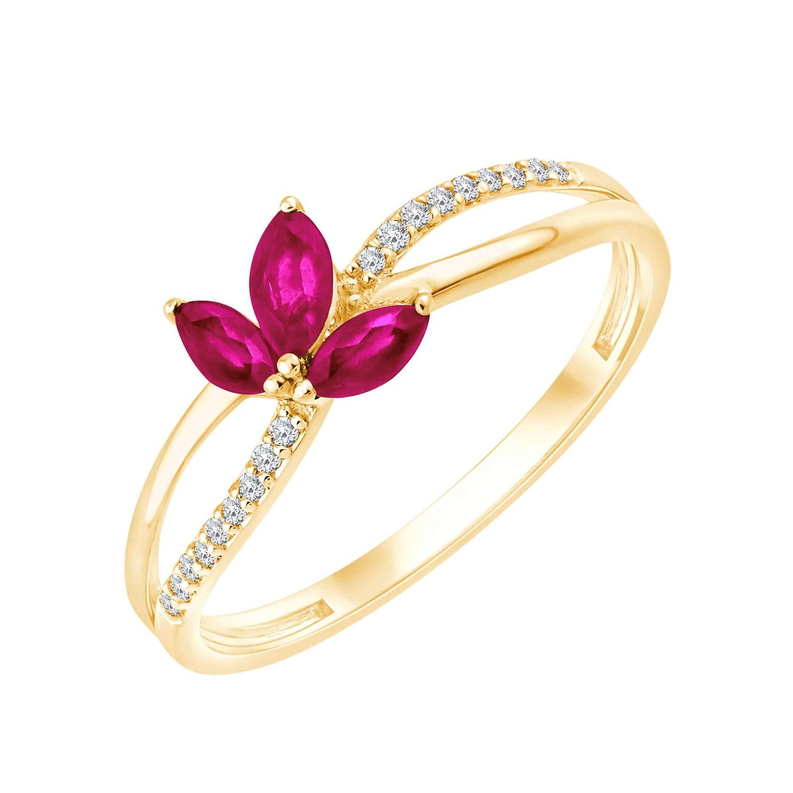 Rubis et Diamants 0,04ct VI