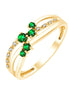 Émeraude et diamants 0,02ct VII