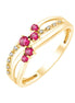 Rubis et diamants 0,02ct VIII