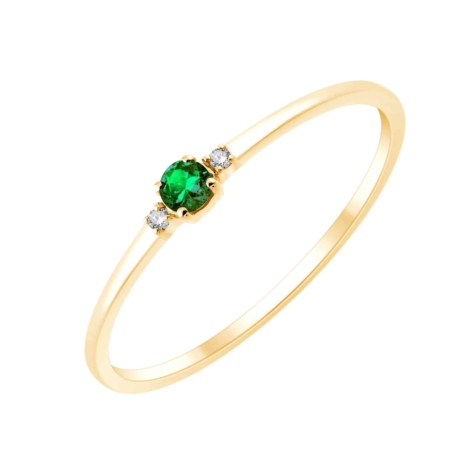 Émeraude et diamants 0,005 carat