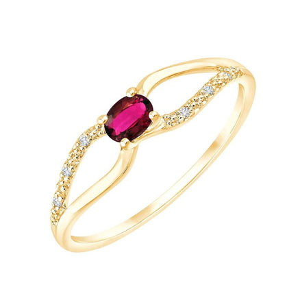 Rubis et diamants 0,01 ct VI