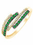 Émeraude et diamants 0,02ct X