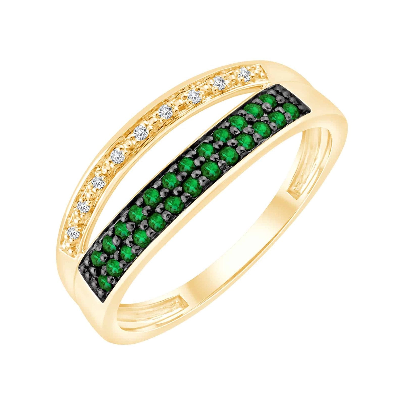 Émeraude et Diamants 0,02ct XI
