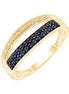 Saphir et diamants 0,02 ct XI