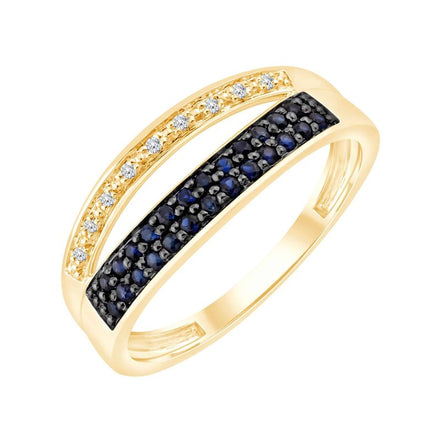 Saphir et diamants 0,02 ct XI