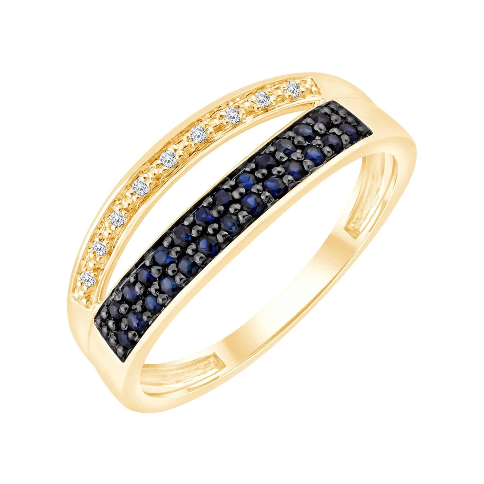 Saphir et diamants 0,02 ct XI